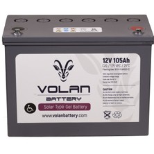 Volan Battery 12 Volt 105 Ah (Amper) Jel Akü