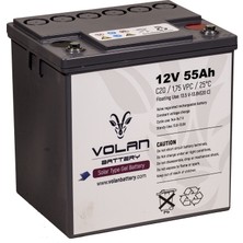 Volan Battery 12 Volt 55 Ah (Amper) Jel Akü