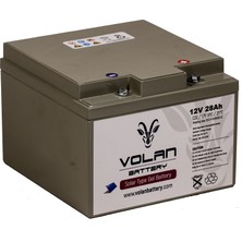 Volan Battery 12 Volt 28 Ah (Amper) Jel Akü