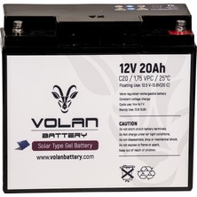 Volan Battery 12 Volt 20 Ah (Amper) Jel Akü