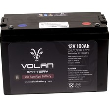 Volan Battery 12 Volt 100 Ah (Amper) Kuru Akü