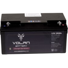 Volan Battery 12 Volt 80 Ah (Amper) Kuru Akü