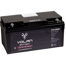 Volan Battery 12 Volt 80 Ah (Amper) Kuru Akü