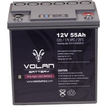 Volan Battery 12 Volt 55 Ah (Amper) Kuru Akü