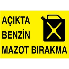 Canis Etiket Açıkta Benzin Mazot Bırakma Pvc-Leksan