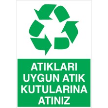 Canis Etiket Atıkları Uygun Atık Kutularına Atınız Pvc-Leksan