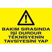 Canis Etiket Bakım Sırasında Işi Durdur Teknisyenin Tavsiyesini Yap Alüminyum