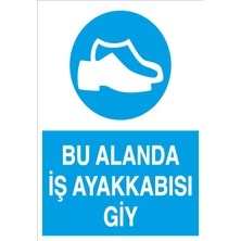 Canis Etiket Bu Alanda Iş Ayakkabısı Giy Alüminyum