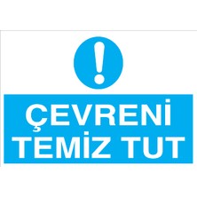 Canis Etiket Çevreni Temiz Tut Sticker-Folyo