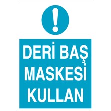 Canis Etiket Deri Baş Maskesi Kullan Pvc-Leksan