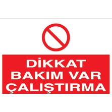 Canis Etiket Dikkat Bakım Var Çalıştırma Pvc-Leksan