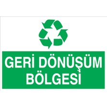 Canis Etiket Geri Dönüşüm Bölgesi Sticker-Folyo
