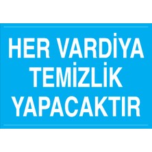 Canis Etiket Her Vardiya Temizlik Yapacaktır Dekota