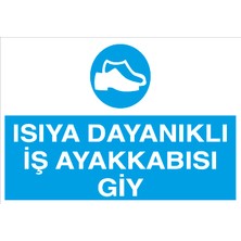 Canis Etiket Isıya Dayanıklı Iş Ayakkabısı Giy Sticker-Folyo