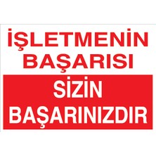 Canis Etiket Işletmenin Başarısı Sizin Başarınızdır Sticker-Folyo