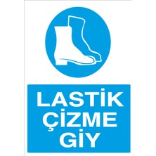 Canis Etiket Lastik Çizme Giy Pvc-Leksan