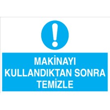 Canis Etiket Makinayı Kullandıktan Sonra Temizle Sticker-Folyo