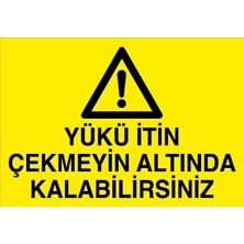 Canis Etiket Yükü Için Çekmeyin Altında Kalabilirsiniz Alüminyum