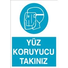Canis Etiket Yüz Koruyucu Takınız Pvc-Leksan