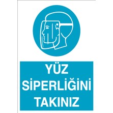 Canis Etiket Yüz Siperliğini Takınız Alüminyum