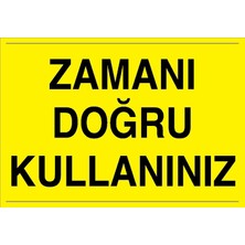 Canis Etiket Zamanı Doğru Kullanınız Sticker-Folyo
