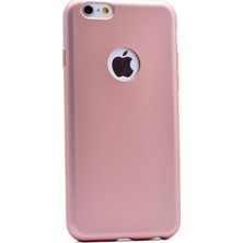 Tekno Grup Apple iPhone 6 Plus Ultra İnce Mat Silikon - Rose + Cam Ekran Koruyucu