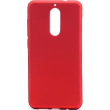 Tekno Grup Casper Via G1 Plus Mat Premium Silikon Kılıf - Kırmızı + Cam Ekran Koruyucu