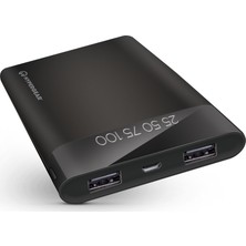 Hypergear 12000 mAh Çift Çıkışlı Powerbank Siyah