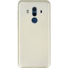 Tekno Grup Huawei Mate 10 Pro Mat Premium Silikon Kılıf - Gold