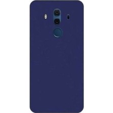 Tekno Grup Huawei Mate 10 Pro Mat Premium Silikon Kılıf - Lacivert + 360 Full Body Ekran Koruma (Ön-Arka)