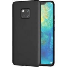 Tekno Grup Huawei Mate 20 Pro Mat Premium Silikon Kılıf - Siyah