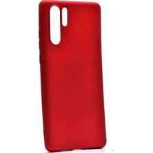 Tekno Grup Huawei P30 Pro Kılıf Mat Premium Silikon Kılıf - Kırmızı