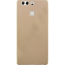 Tekno Grup Huawei P9 Mat Premium Silikon Kılıf - Gold