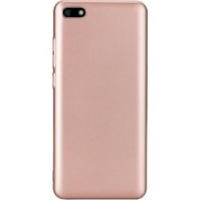 Tekno Grup Huawei Y5 2018 Kılıf Mat Premium Silikon Kılıf - Rose + Cam Ekran Koruyucu