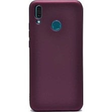 Tekno Grup Huawei Y9 2019 Mat Premium Silikon Kılıf - Bordo