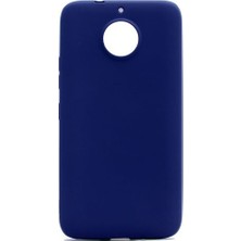 Tekno Grup Lenovo Moto G5S Plus Mat Premium Silikon Kılıf - Lacivert + Nano Ekran Koruyucu