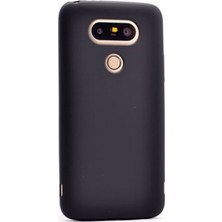 Tekno Grup LG G5 Mat Peremium Silikon Kılıf - Siyah + Cam Ekran Koruyucu