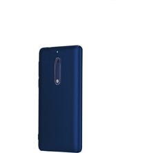 Tekno Grup Nokia 5 Mat Premium Silikon Kılıf - Lacivert + Nano Ekran Koruyucu