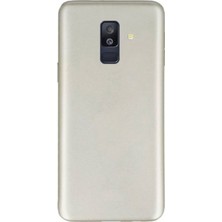 Tekno Grup Samsung Galaxy A6 2018 Mat Premium Silikon Kılıf - Gold + Nano Ekran Koruyucu