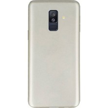 Tekno Grup Samsung Galaxy A6 Plus Mat Premium Silikon Kılıf - Gold + Nano Ekran Koruyucu