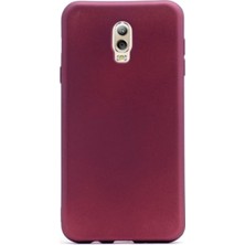 Tekno Grup Samsung Galaxy C8 Mat Premium Silikon Kılıf - Bordo