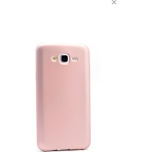 Tekno Grup Samsung Galaxy J2 Mat Premium Silikon Kılıf - Rose + Cam Ekran Koruyucu