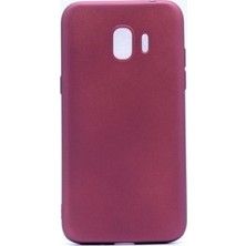 Tekno Grup Samsung Galaxy J7 Mat Premium Silikon Kılıf - Bordo