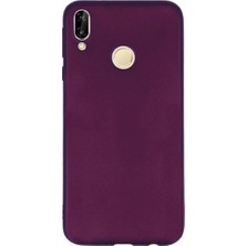 Tekno Grup Samsung Galaxy M30 Kılıf Mat Premium Silikon Kılıf - Bordo + Tam Kaplayan 6D Nano Ekran Koruyucu