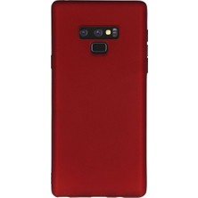 Tekno Grup Samsung Galaxy Note 9 Mat Premium Silikon Kılıf - Kırmızı + Tam Kaplayan 6D Nano Ekran Koruyucu