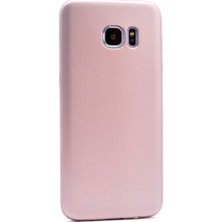 Tekno Grup Samsung Galaxy S7 Mat Premium Silikon Kılıf - Rose