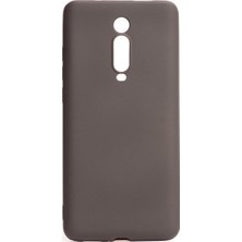 Tekno Grup Xioami Mi 9T Kılıf Mat Premium Silikon Kılıf - Siyah + Cam Ekran Koruyucu