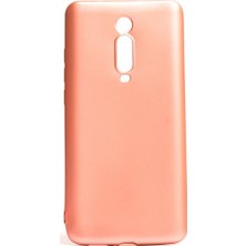 Tekno Grup Xioami Mi 9T Kılıf Mat Premium Silikon Kılıf - Rose + Cam Ekran Koruyucu