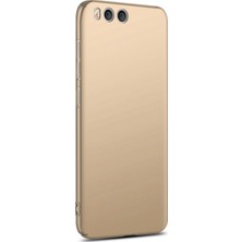 Tekno Grup Xioami Mi Note 3 Mat Premium Silikon Kılıf - Gold + Nano Ekran Koruyucu