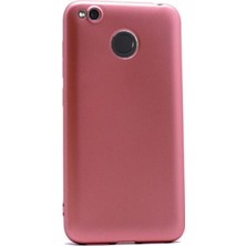 Tekno Grup Xioami Redmi 4X Mat Premium Silikon Kılıf - Rose + Nano Ekran Koruyucu